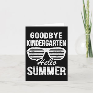 Carte Au revoir maternelle Bonjour diplômé d'été Dernier