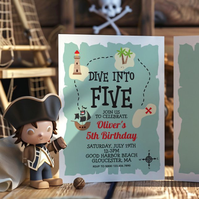 Carte au trésor de pirate  5e anniversaire (Créateur téléchargé)