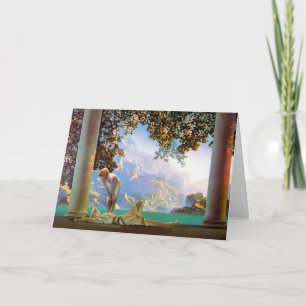 Carte :  "Aube" - par - Maxwell Parrish