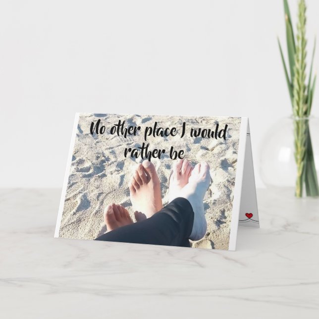 CARTE "AUCUN AUTRE ENDROIT QUE JE SOUHAITERAIS ÊTRE" **N (Devant)