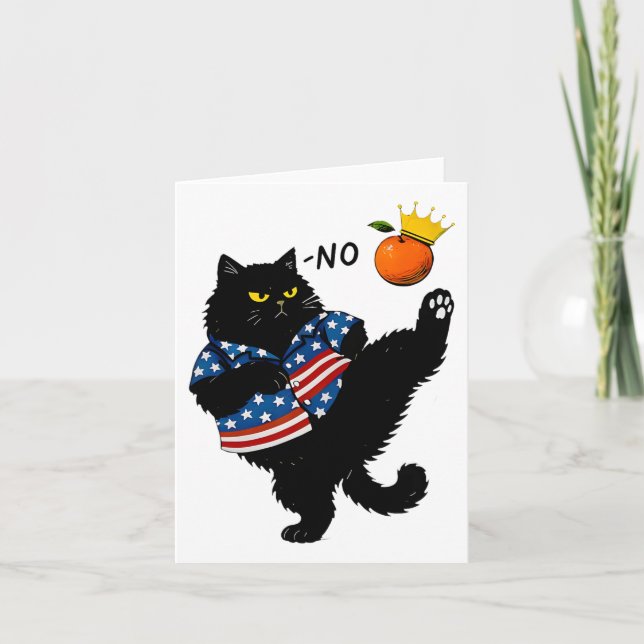 Carte Aucun Rois En Amérique Chat Noir Nous Le Peuple (Devant)