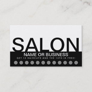 carte audacieuse de fidélité de client de SALON