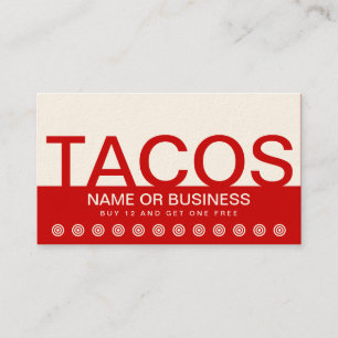 carte audacieuse de fidélité de client de TACOS