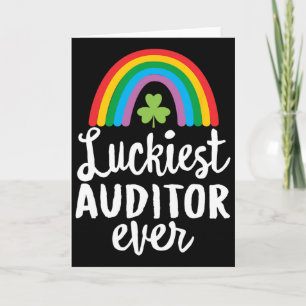 Carte Auditeur le plus chanceux Saint Patrick jour trèfl
