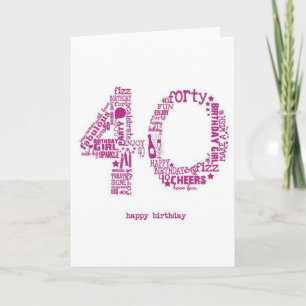 Carte AUJOURD'HUI, C'EST "VOTRE JOUR" HEUREUX **40ème**