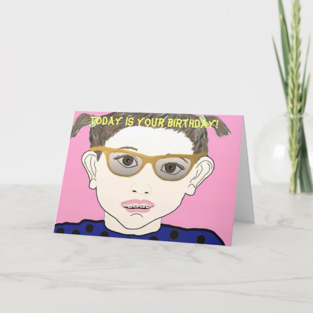 Carte Aujourd'hui est ton anniversaire ! (Devant)