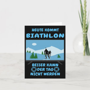 Carte Aujourd'hui vient Biathlon Sports d'hiver Ski Biat