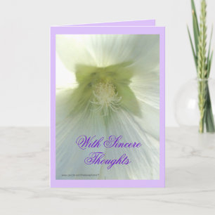 Carte Aunt Darl's wh Hollyhock