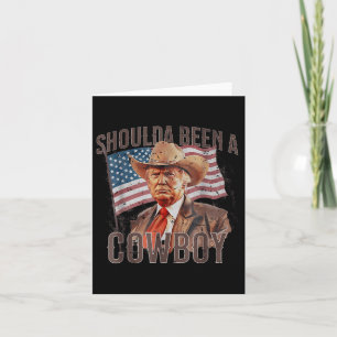 Carte Aurait Dû Être Un Cow-boy Trump 2024 4 juillet U