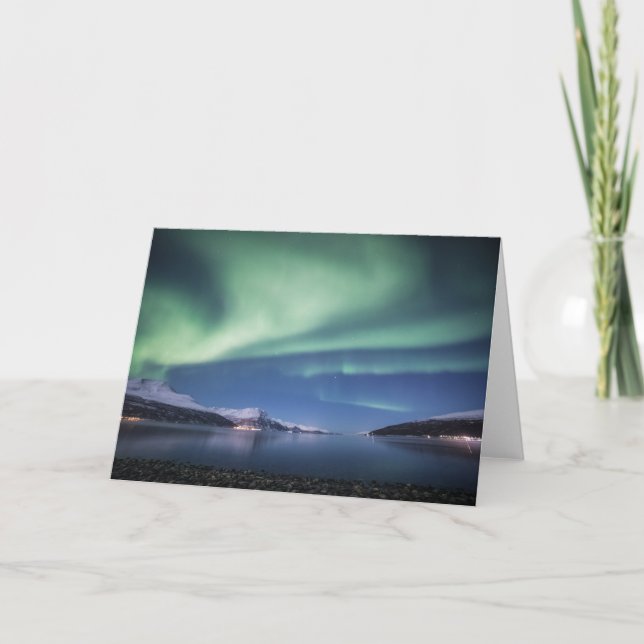 Carte Aurora Borealis Norvège (Devant)