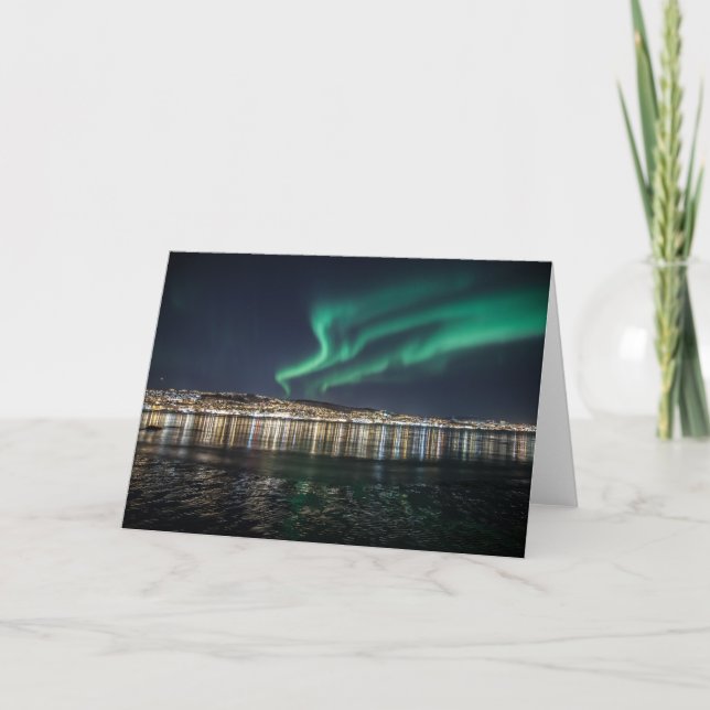 Carte Aurora Borealis Tromso (Devant)