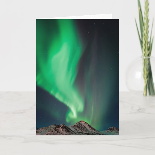 Carte Aurore Boréale | Anchorage, Alaska (Devant)