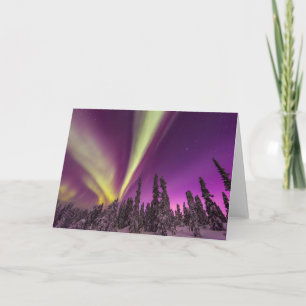 Carte Aurore Boréale Lumières du Nord Fairbanks Alaska