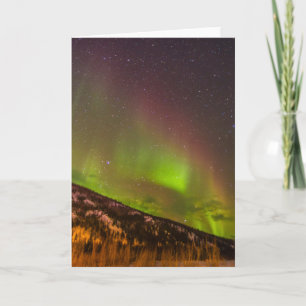 Carte Aurore Boréale   Montagnes Fairbanks Alaska