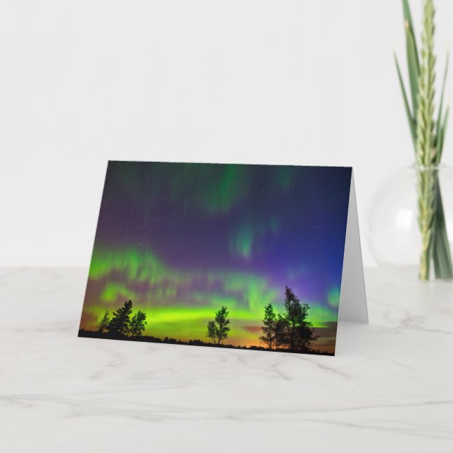 Carte Aurores boréales | Manitoba Canada (Devant)