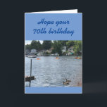 Carte AUSSI BEAU QU'UNE JOURNÉE AU LAC **70e**ANNIVERSAI<br><div class="desc">S'IL EST TEMPS DE DIRE HEUREUX 70E ANNIVERSAIRE** À UN AMI OU UN MEMBRE DE LA FAMILLE ET ILS PEUVENT AIMER LE LAC OU VIVRE AU LAC... .CETTE CARTE EST JUSTE POUR LUI, SÛR. ET SI VOUS SOUHAITEZ CHANGER LE VERS SÛR :) MERCI D'ARRÊTER PAR 1 DE MES 8 MAGASINS...</div>