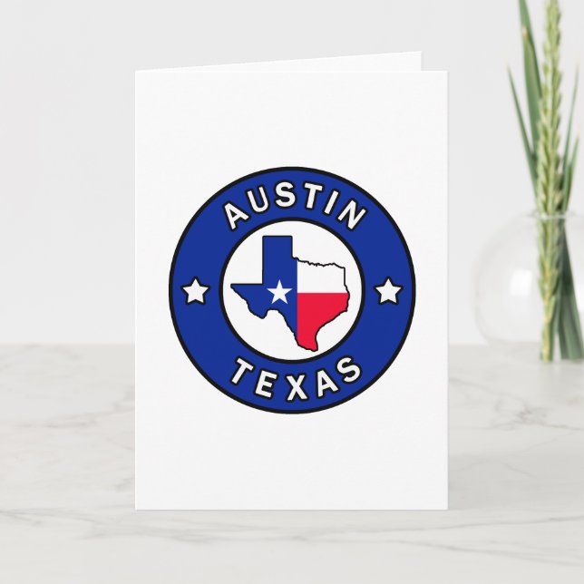Carte Austin Texas (Devant)