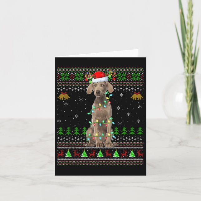 Carte Australian Cattle Dog Ugly Christmas Sweaters Holi (Devant)