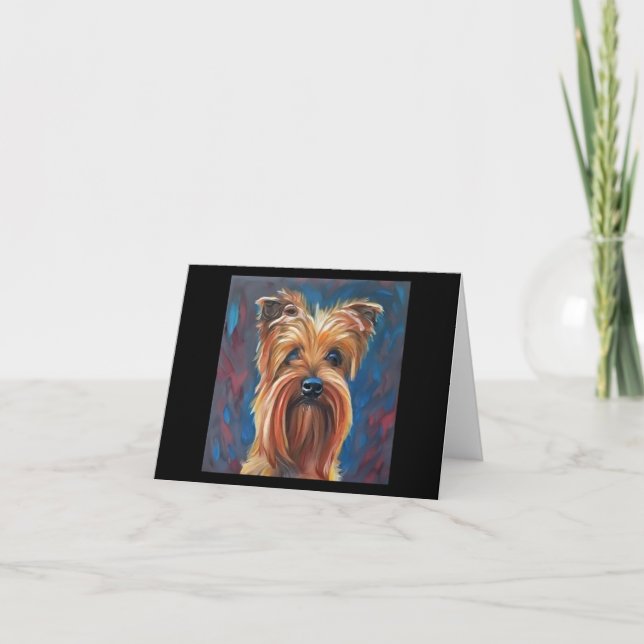 Carte Australian Terrier - Portrait de chien (Devant)