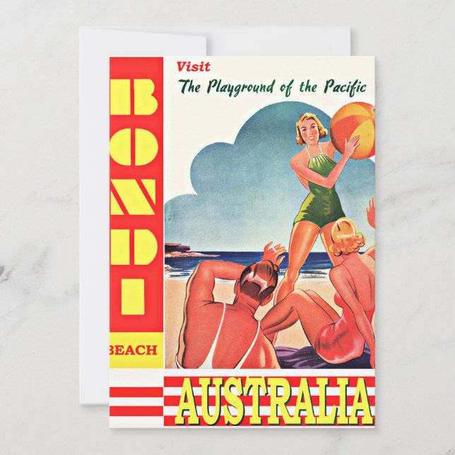 Carte Australie-Aire de jeu du Pacifique, Bondi Beach (Devant)
