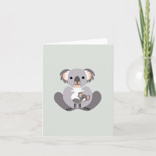 Carte Australie - Céleste KOALA - Faune - Nature verte