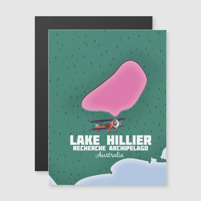 Carte australienne du lac Hillier. (Devant / Derrière)