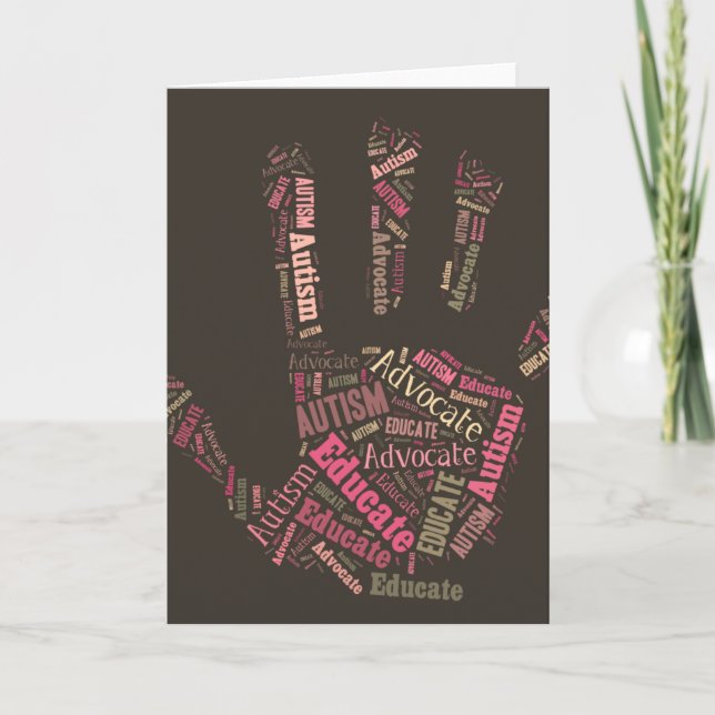 Carte Autism Advocate and Educate Note Card GTK (Devant)