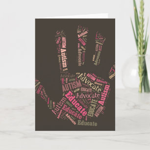 Carte Autism Advocate and Educate Note Card GTK