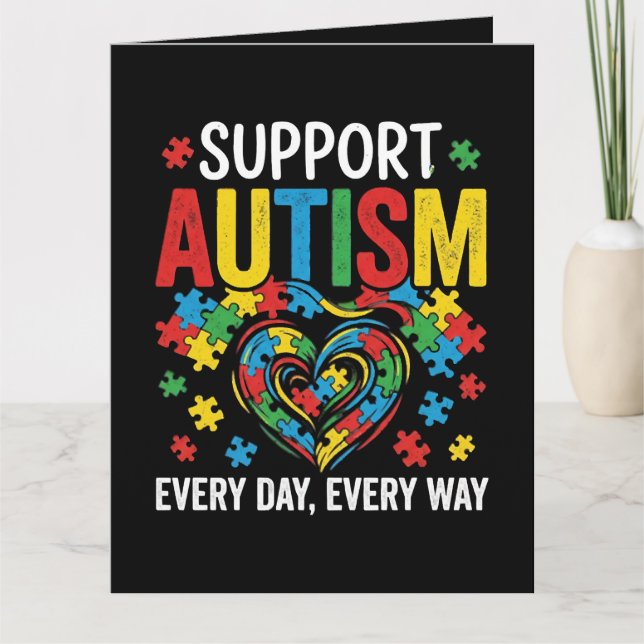 Carte Autism awareness (Devant)