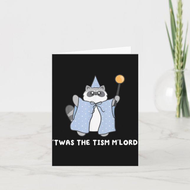 Carte Autism Awareness Twas The Tism M Lord Funny Meme R (Devant)