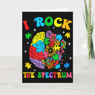 Carte Autism Floral Brain I Rock The Spectrum Awareness 