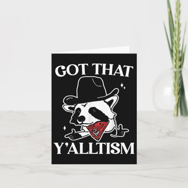 Carte Autism Funny Comprend Que Y'alltism Chemise Mème A (Devant)