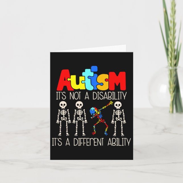 Carte Autisme Ce N'Est Pas Un Handicap C'Est Une Capacit (Devant)
