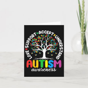 Carte Autisme Chemise Aimer Accepter Soutenir Autisme Au