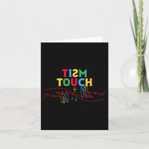 Carte Autisme Chemise Funny Tism Touch Autiste Mème Auti