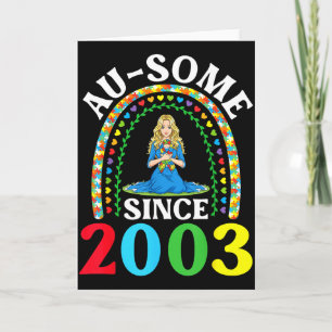 Carte Autisme Incroyable Ausome Depuis 2003 Joyeux 23e A