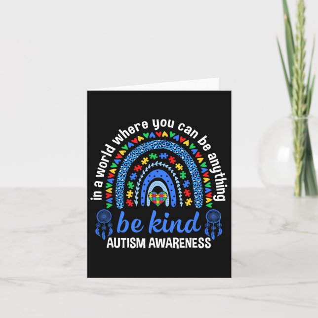Carte Autisme mignon Maman Femmes Hommes Sensibilisation (Devant)
