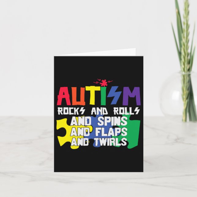 Carte Autisme Rocks Rouleaux Flaps Et Twils (Devant)