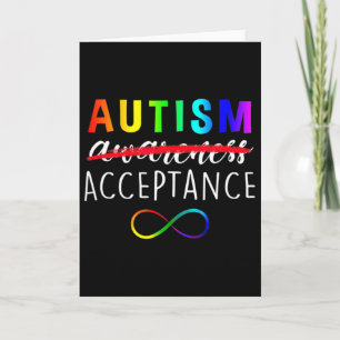 Carte Autisme Rouge Au Lieu De L'Acceptation Pas De La S