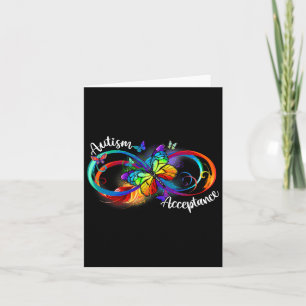 Carte Autisme Rouge Plutôt Infinité Symbole Autiste Acce