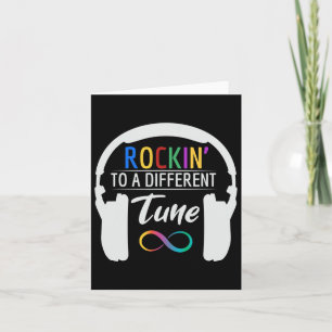 Carte Autisme Symbole D'Infinité Rockin À Une Tune Diffé
