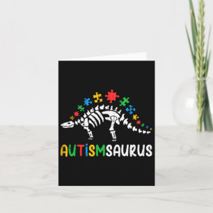 Carte Autismsaurus Dinosaur Garçons Enfants Jeunes Autis