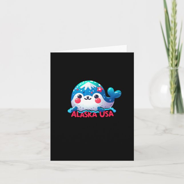 Carte Autocollant Alaska  (Devant)