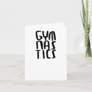 Carte Autocollant de gymnastique