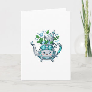 Carte Autocollant de thé à la menthe glacée marocaine Ka