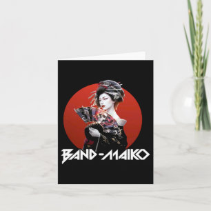 Carte Autocollant japonais Geisha