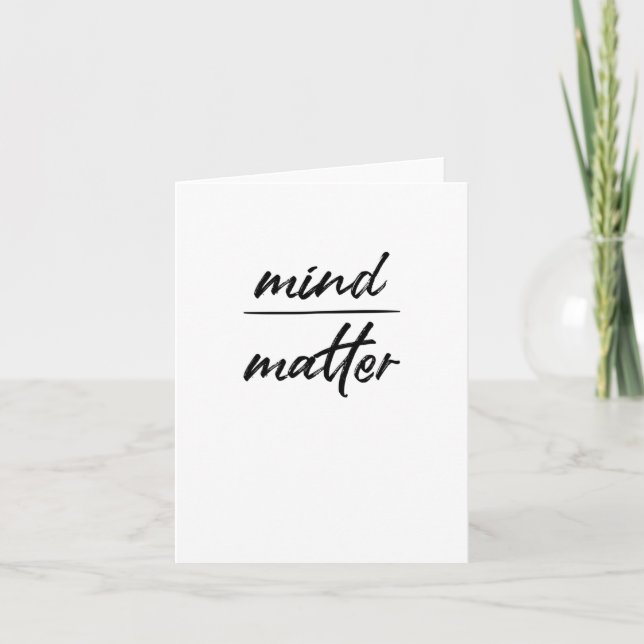 Carte Autocollant mental (Devant)