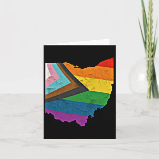 Carte Autocollant Ohio Pride (Devant)