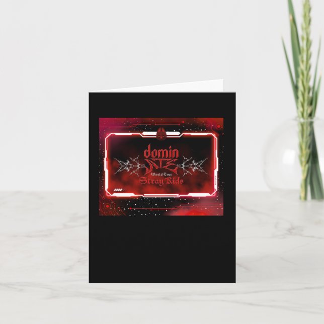 Carte Autocollant Thème de concert Skz Dominate (version (Devant)