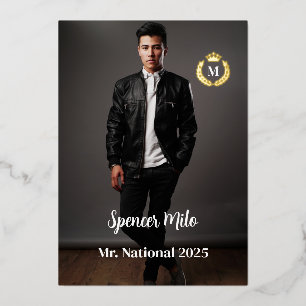 Carte Autographique Homme Pageant